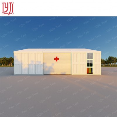 Top quality outdoor 12x15m emergency medical sandwichpanel warehouse tent